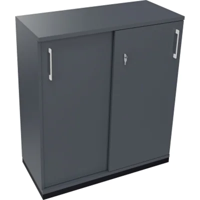Schiebetürenschrank 3OH B1000xT442xH1133mm an/Lavagrau