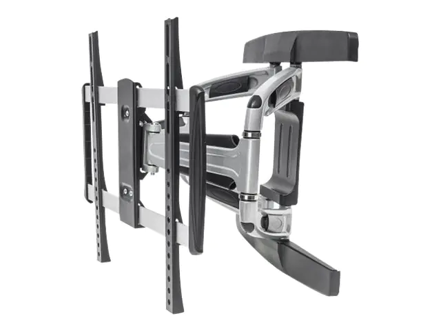 Manhattan TV & Monitor Mount (Clearance Pricing), Wall, Full Motion, 1 screen, Screen Sizes: 32-55", Black, VESA 100x100 to 400x400mm, Max 50kg, LFD, Tilt & Swivel with 3 Pivots, Lifetime Warranty - Klammer - für LCD-TV / gekrümmter LCD-TV -