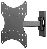 Goobay 49713 - 106,7 cm (42 Zoll) - 75 x 75 mm - 200 x 200 mm - 0 - 10° - Stahl - Schwarz