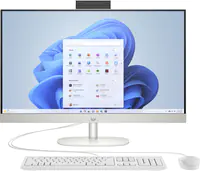 HP 27-cr0009ng - All-in-One (Komplettlösung) - Core i5 1335U / 1.3 GHz - RAM 16 GB - SSD 512 GB - NVMe - Intel Iris Xe Grafikkarte - GigE, Bluetooth 5.3, Wi-Fi 6 - WLAN: 802.11a/b/g/n/ac/ax, Bluetooth 5.3 - Win 11 Home - Monitor: LED 68.6 cm (27") 1920 x