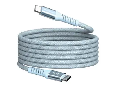 Verbatim - USB-Kabel - 24 pin USB-C (M) zu 24 pin USB-C (M) - 1.2 m - magnetisch, Charge and Sync, bis zu 480 Mbps, bis zu 100W Ladeleistung, unterstützt Power Delivery 3.0 - Blau