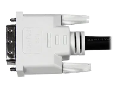 StarTech DVI-D Dual Link Kabel 1m (Stecker/Stecker) - DVI 24+1 Pin Monitorkabel Dual Link - DVI Anschlusskabel mit Ferritkernen - DVI-Kabel - Dual Link - DVI-D (M) zu DVI-D (M) - 1 m - Daumenschrauben - Schwarz