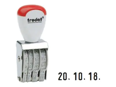 trodat Datumstempel Classic 54112 12x3mm silber