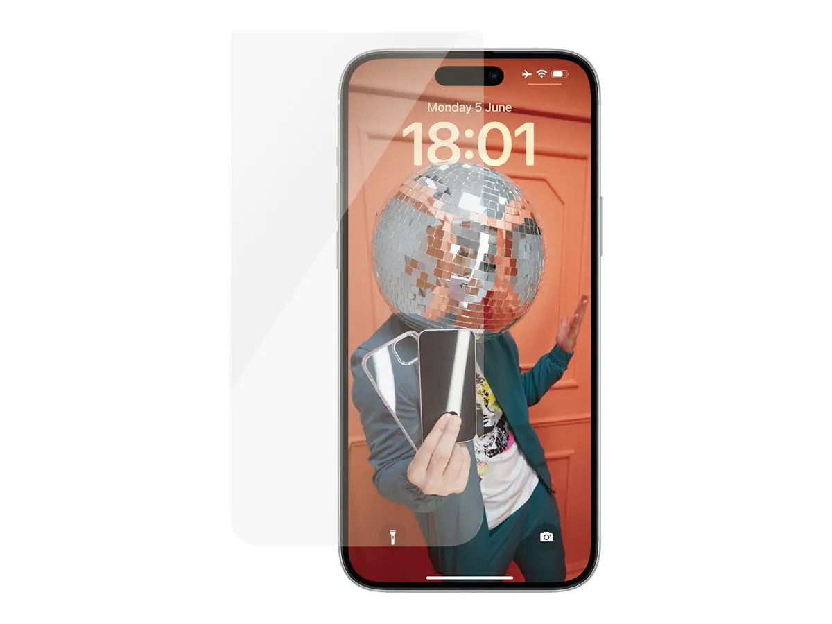 PanzerGlass - Bildschirmschutz für Handy - klassische Passform - Glas - für Apple iPhone 15 Plus