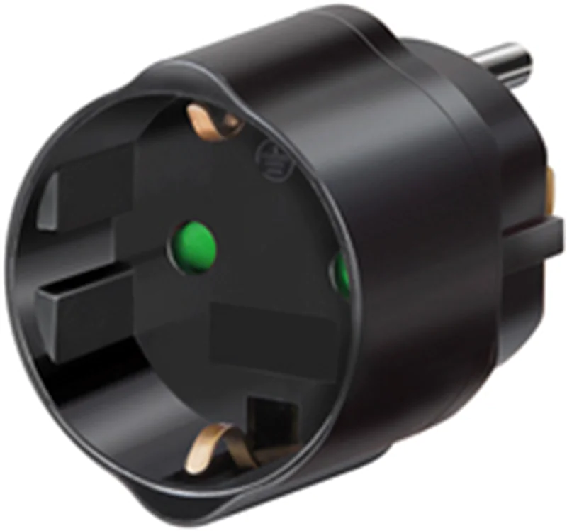 Brennenstuhl Travel Adapter, 250 V, 15 A, Schwarz 1508550