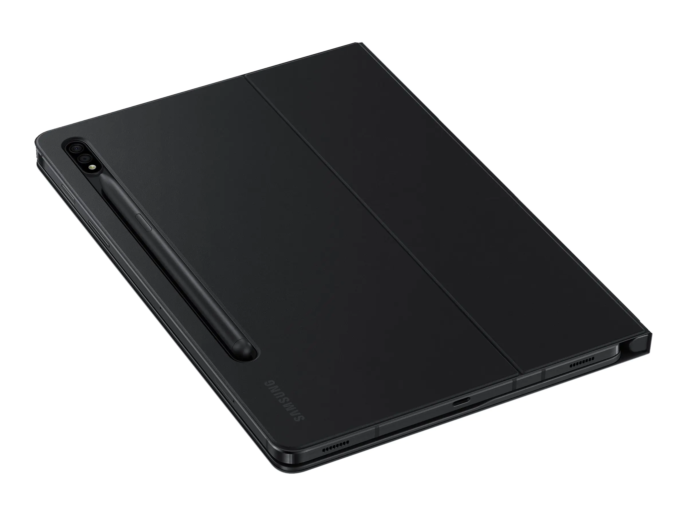 Samsung EF-DT630 - Tastatur und Foliohülle (Buch-Cover) - POGO pin - Schwarz Tastatur, Schwarz Gehäuse - für Galaxy Tab S7