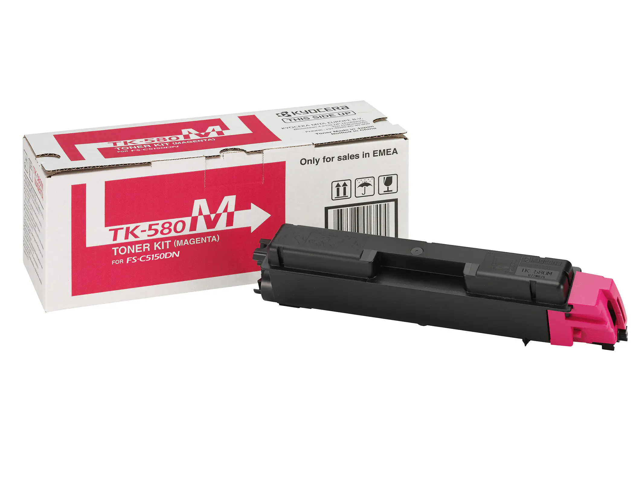 Kyocera TK 580M - Magenta - Original - Tonerpatrone - für ECOSYS P6021cdn, P6021cdn/KL3; FS-C5150DN, C5150DN/KL3 Kyocera TK 580M - Magenta - Original - Tonerpatrone - für ECOSYS P6021cdn, P6021cdn/KL3; FS-C5150DN, C5150DN/KL3