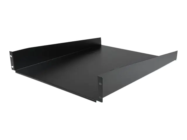 StarTech 2 HE 19 Fest montierbarer Fachboden für Server Rack/ Schrank bis 22 Kg - Fachboden für Serverschrank 2HE 19 Zoll 55 cm Tief - Rack - Regal - Schwarz - 2U - 55.9 cm (22") - für P/N: RK12OD2, RK2433BKM, RK2537BKM, RK3236BKF, RK4236BKB, RK4242BK24,