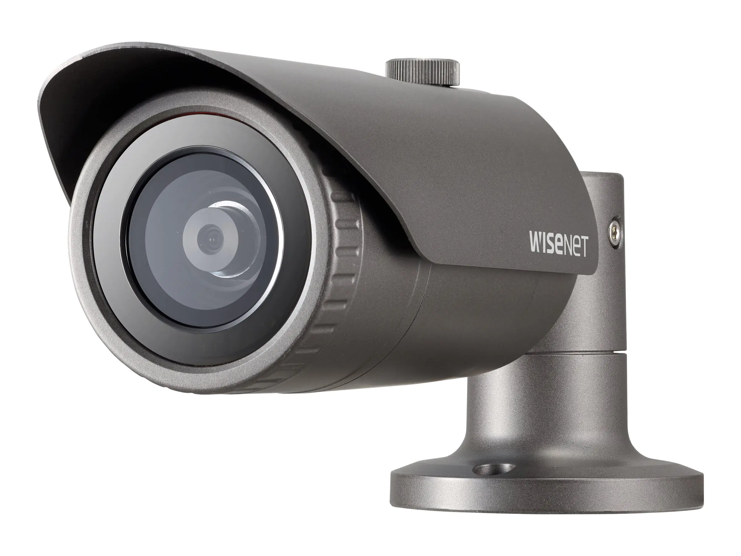 Hanwha WiseNet Q QNO-6012R - Netzwerk-Überwachungskamera - Außenbereich - staub-/wasserdicht - Farbe (Tag&Nacht) - 2 MP - 1920 x 1080 - feste Brennweite - Audio - Composite - LAN 10/100 - MJPEG, H.264, H.265 - Gleichstrom 12 V / PoE Klasse 3