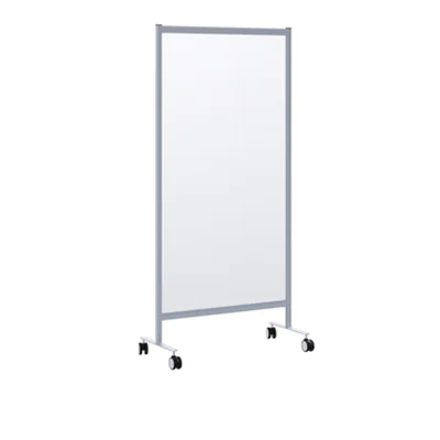 Paperflow Trennwand Mobil 85,5 x 180 x 39 cm (B x H x T) Acrylglas transparent