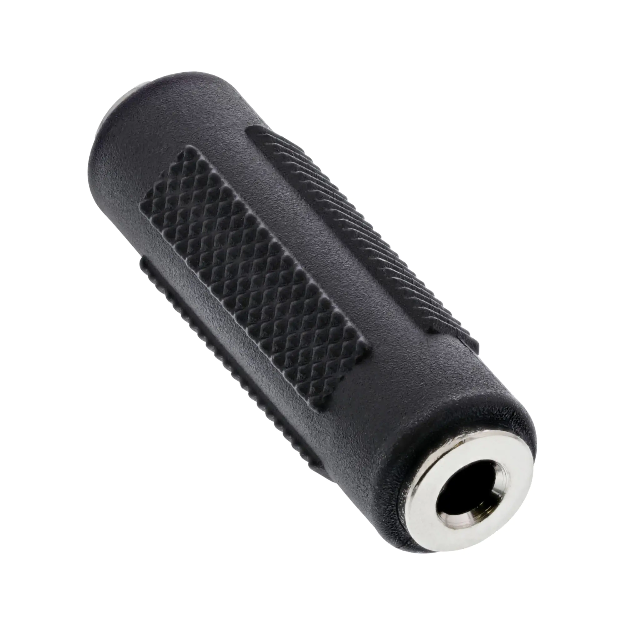 InLine - Audiokoppler - mini-phone stereo 3.5 mm weiblich zu mini-phone stereo 3.5 mm weiblich - Schwarz