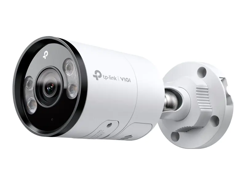 TP-Link VIGI C345 V1 - Netzwerk-Überwachungskamera - schwenken / neigen - Bullet - Außenbereich - wasserfest - Farbe (Tag&Nacht) - 4 MP - 2688 x 1520 - M12-Anschluss - feste Brennweite - Audio - LAN 10/100 - H.264, H.265, H.265+, H.264+ - Gleichstrom 12 V