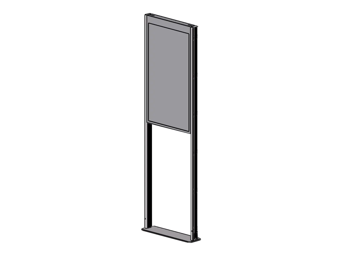 Peerless AV SmartMount Floor mount DS-OM55ND-FLOOR - Aufstellung - für LCD-Display - mattschwarz - Bildschirmgröße: 139.7 cm (55")