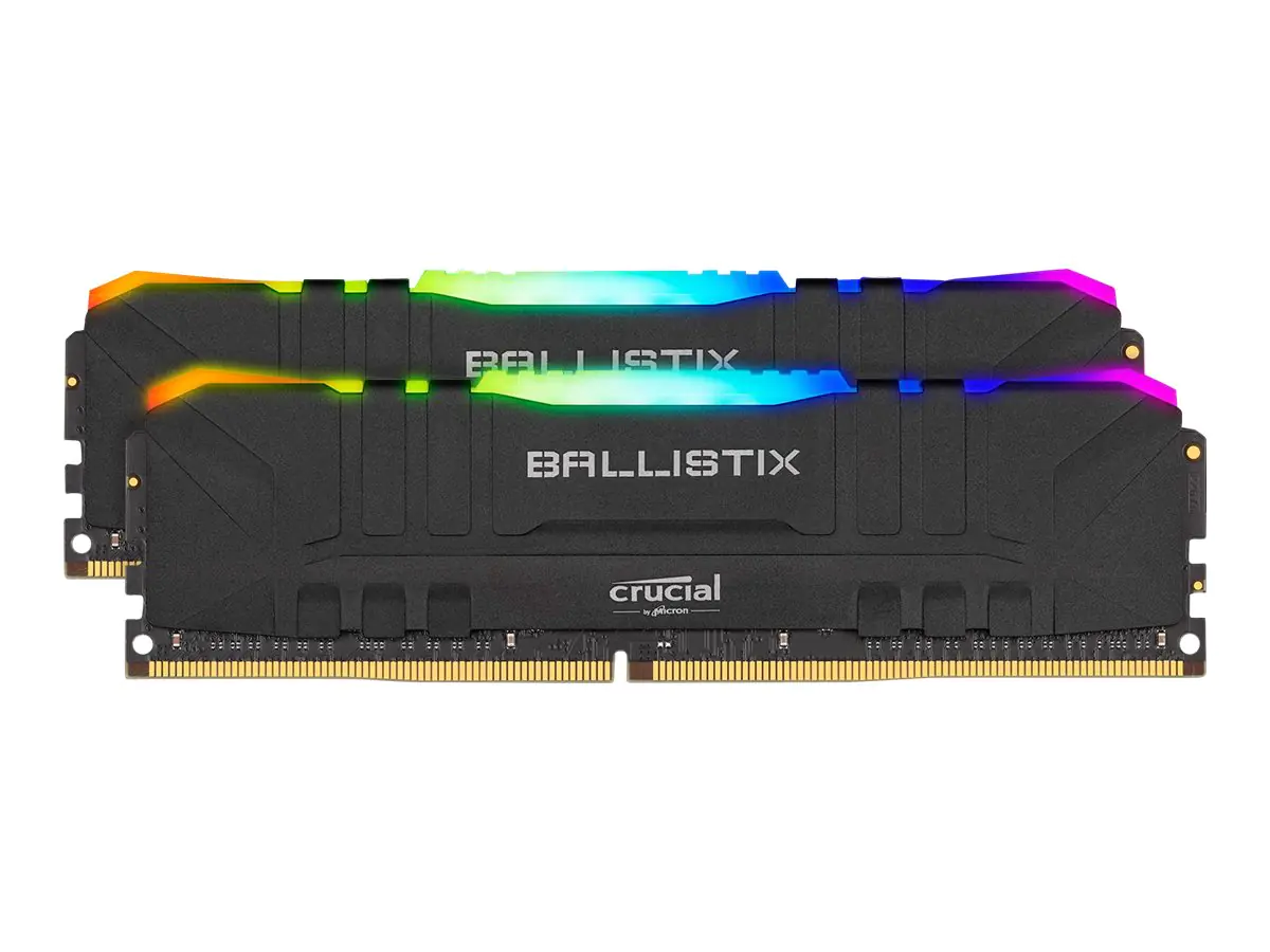 Crucial Ballistix RGB - DDR4 - kit - 16 GB: 2 x 8 GB - DIMM 288-PIN - BL2K8G36C16U4BL