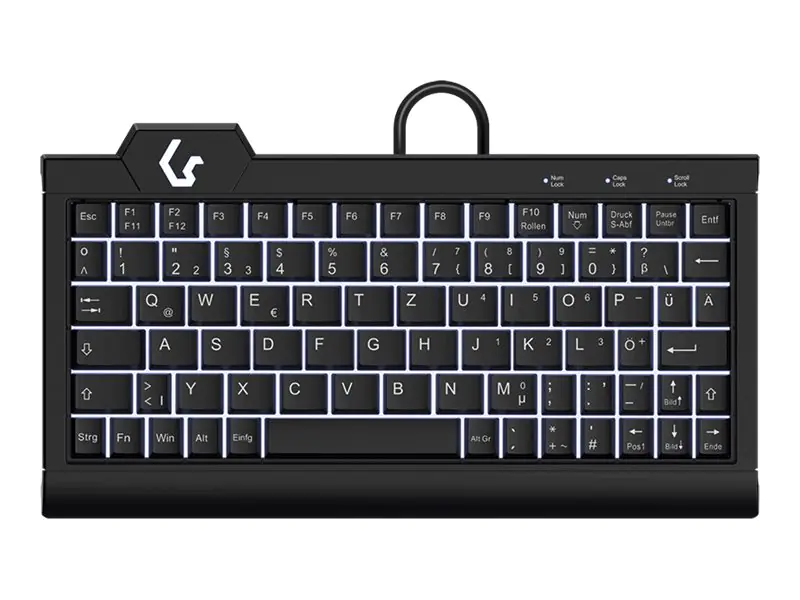 KeySonic KSK-3010ELC - Tastatur - hinterleuchtet 60962
