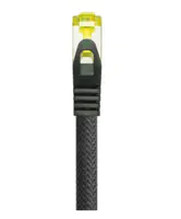 PYTHON Series RJ45 Patchkabel mit Cat. 7 Rohkabel - Rastnasenschutz (RNS) und Nylongeflecht - S/FTP
