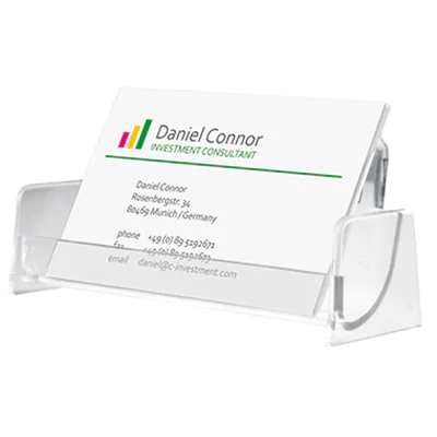 SIGEL Visitenkartenhalter VA120 max. 50Karten Polystyrol glasklar SIGEL Visitenkartenhalter VA120 max. 50Karten Polystyrol glasklar