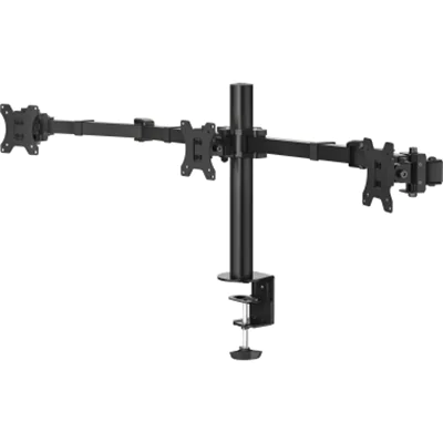Hama 00118495, Klemme, 25,4 cm (10"), 68,6 cm (27"), 100 x 100 mm, Höhenverstellung, Schwarz