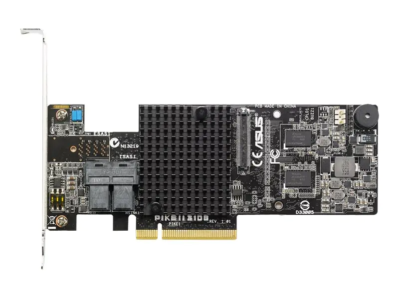 ASUS PIKE II 3108-8I/16PD/2G - Speichercontroller (RAID) - 8 Sender/Kanal - SATA 6Gb/s / SAS 12Gb/s Low-Profile - 12 Gbit/s - RAID 0, 1, 5, 6, 10, 50, 60 - PCIe 3.0 x8 ASUS PIKE II 3108-8I/16PD/2G - Speichercontroller (RAID) - 8 Sender/Kanal - SATA 6Gb/s / SAS 12Gb/s Low-Profile - 12 Gbit/s - RAID 0, 1, 5, 6, 10, 50, 60 - PCIe 3.0 x8