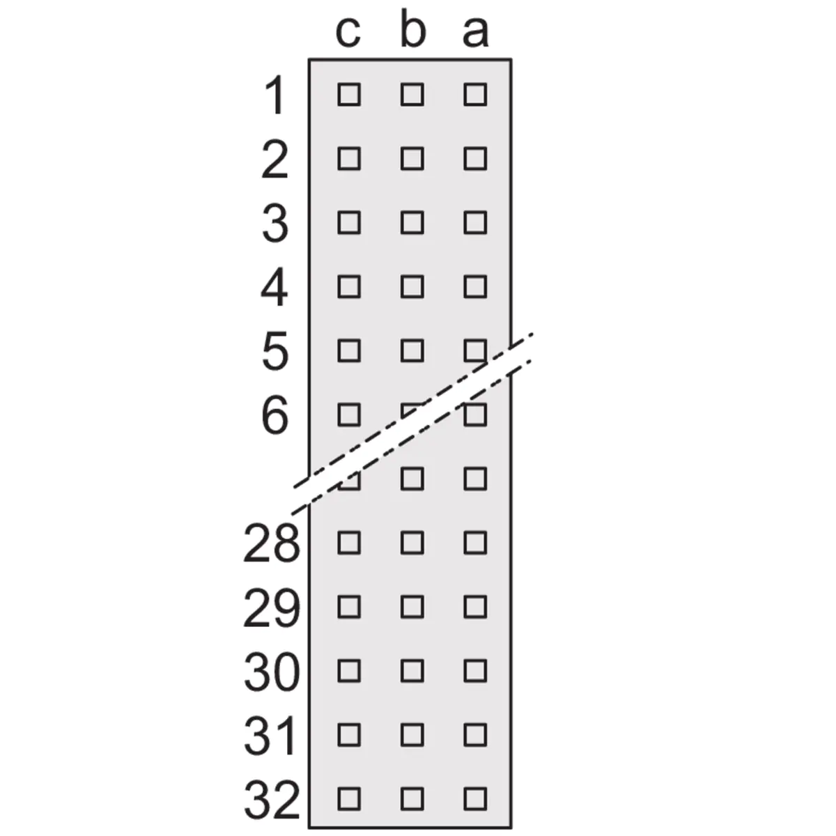 SCHROFF Federleiste C96F EINLOET.4