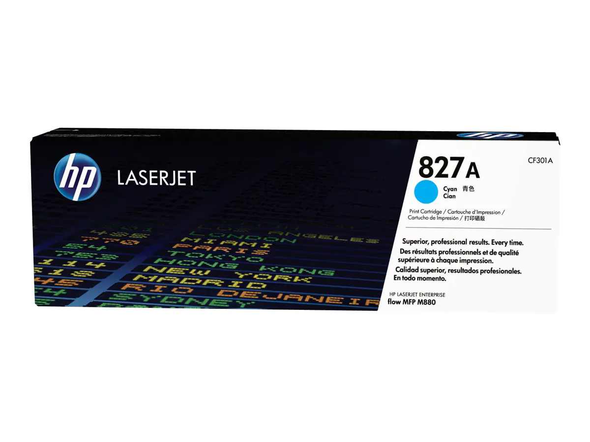 HP 827A - Cyan - Original - LaserJet - Tonerpatrone (CF301A) - für Color LaserJet Managed Flow MFP M880; LaserJet Enterprise Flow MFP M880 HP 827A - Cyan - Original - LaserJet - Tonerpatrone (CF301A) - für Color LaserJet Managed Flow MFP M880; LaserJet Enterprise Flow MFP M880