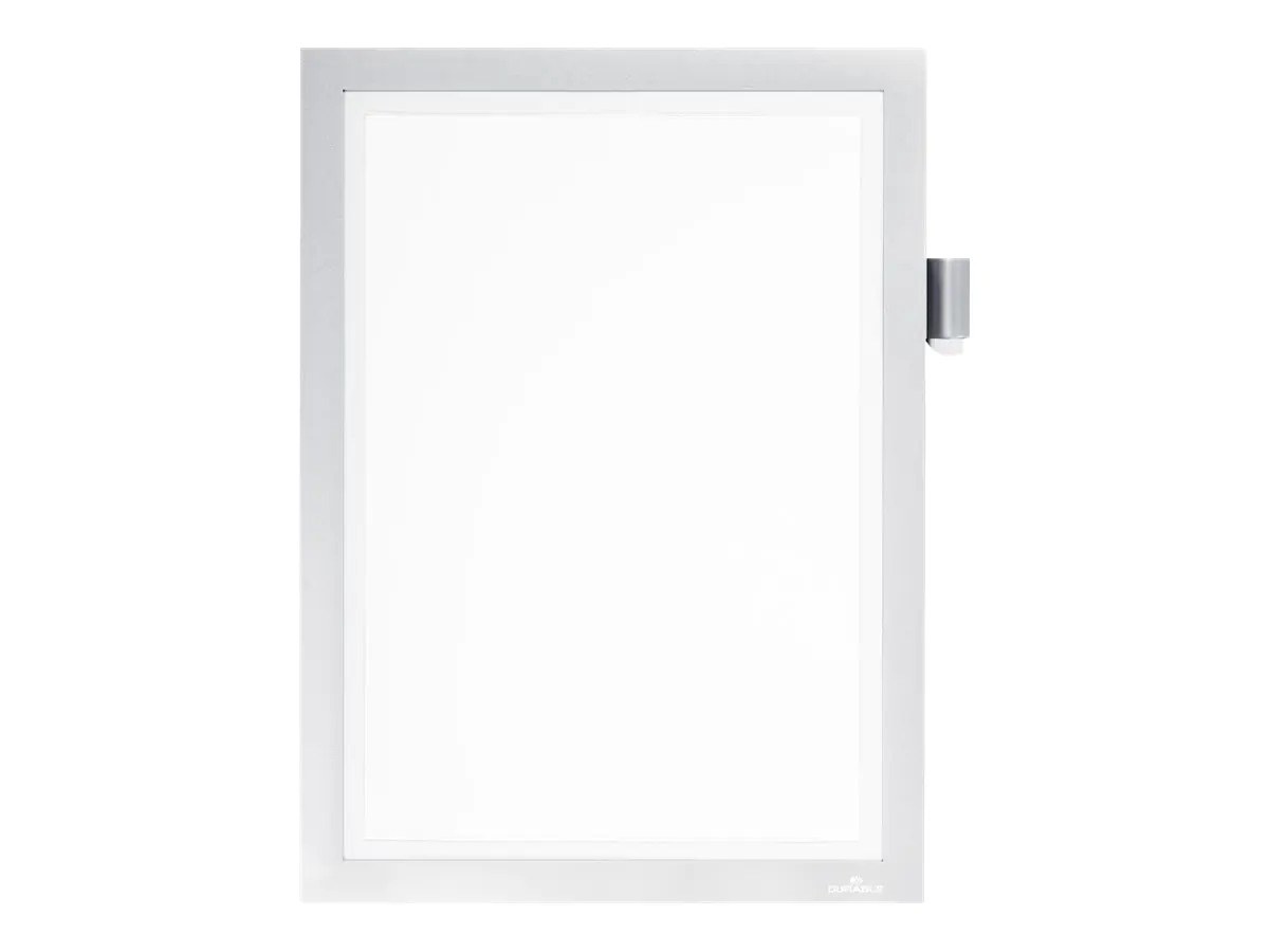 DURABLE Informationsrahmen 498923 DIN A4 magnetisch silber