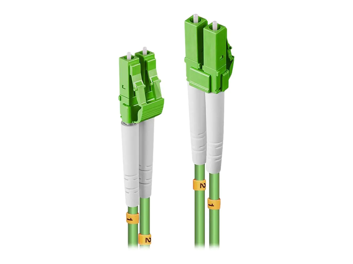 Lindy - Patch-Kabel - LC Multi-Mode (M) zu LC Multi-Mode (M) - 20 m - 4 mm - Glasfaser - Duplex - 50/125 Mikrometer - OM5 - halogenfrei, rund - hellgrün