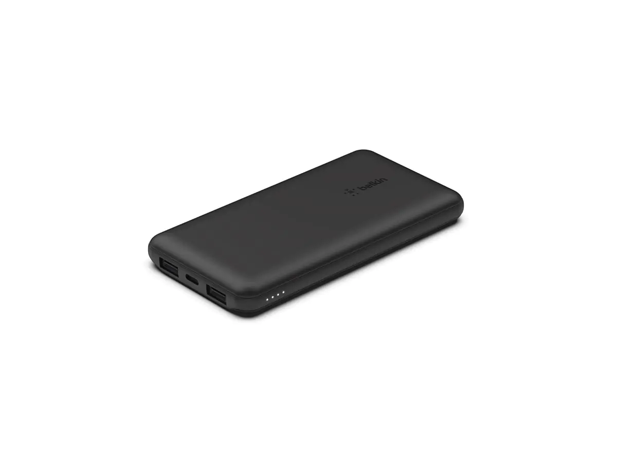 Belkin BoostCharge - Powerbank - 10000 mAh - 15 watt - 3 Ausgabeanschlussstellen (USB-C, 2 x USB) BPB011BTBK