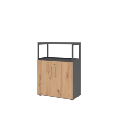 Hammerbacher Regalschrank FlexWall VFW38T2RG/G/R/BS grafit asteiche 80.0 x 40.0 1