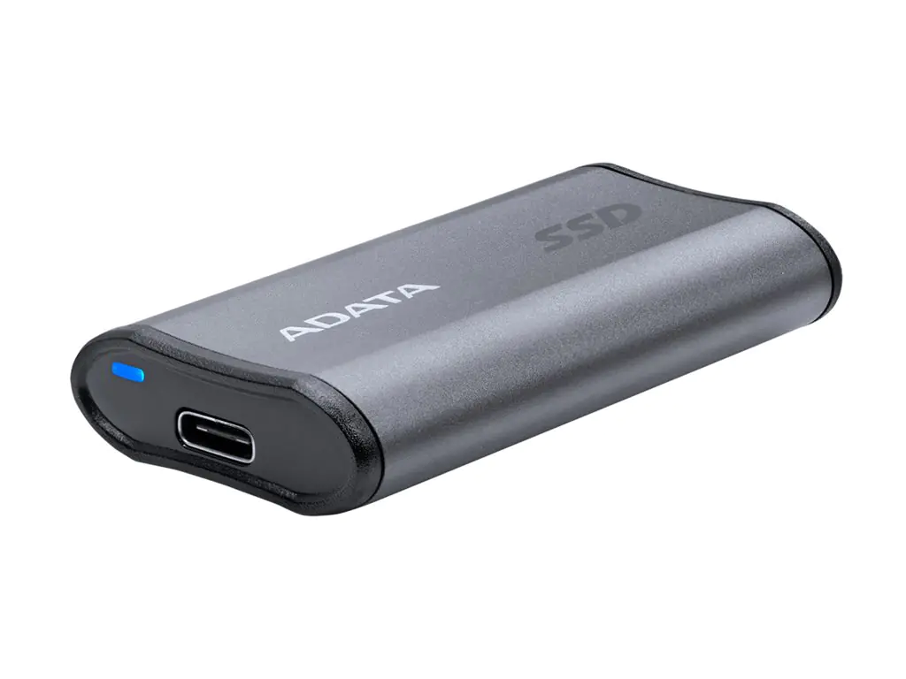ADATA SE880 - SSD - 1 TB - extern (tragbar) - USB 3.2 Gen 2 (USB-C Steckverbinder) - Titanium Gray