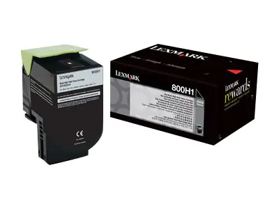 Lexmark 800H1 - Hohe Ergiebigkeit - Schwarz 80C0H10