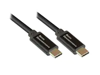 Good Connections GC 2213-SF010S - Daten-/Ladekabel USB C-Stecker 100 W schwarz 1 m - Kabel - Digital/Daten