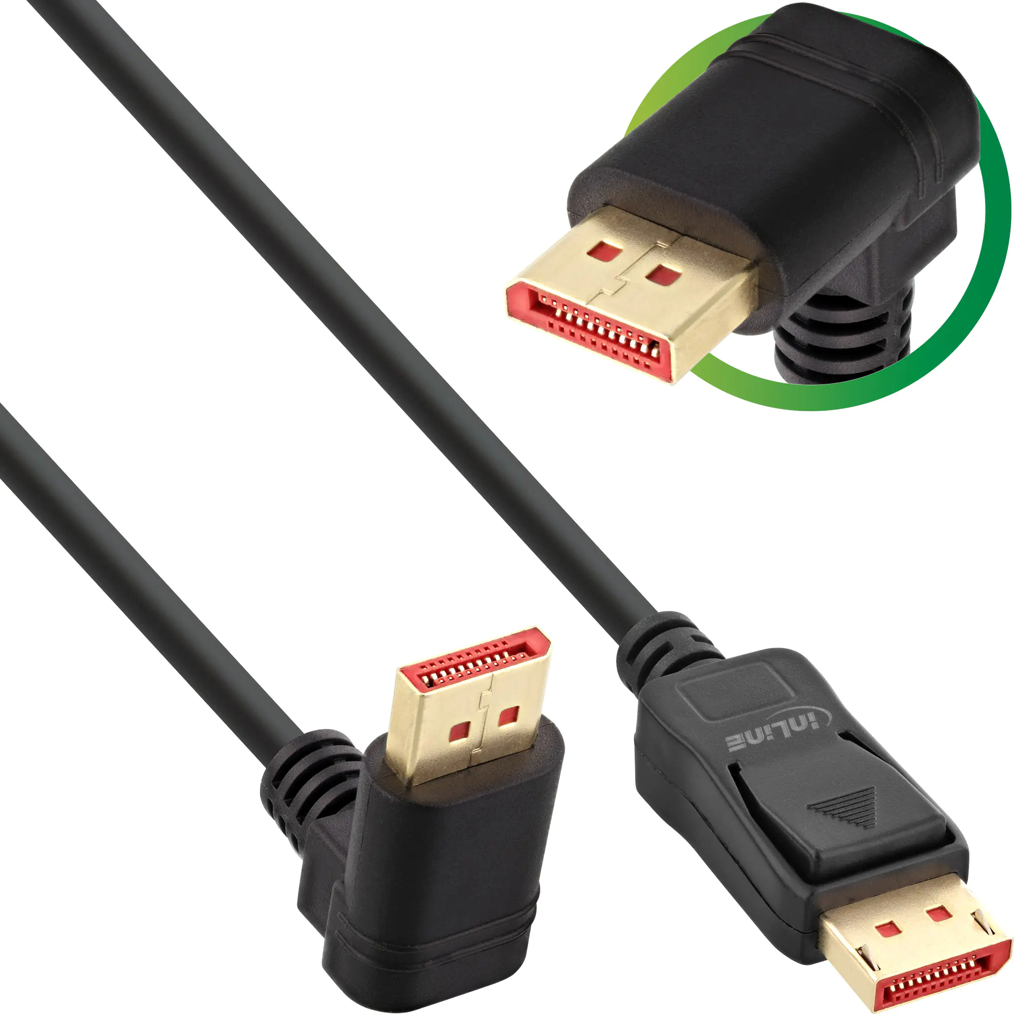 InLine - DisplayPort-Kabel - DisplayPort (M) zu DisplayPort (M) nach oben gewinkelt - DisplayPort 1.4 - 5 m - unterstützt 8K 60 Hz (7680 x 4320), unterstützt 4K 120 Hz (3840 x 2160) - Schwarz InLine - DisplayPort-Kabel - DisplayPort (M) zu DisplayPort (M) nach oben gewinkelt - DisplayPort 1.4 - 5 m - unterstützt 8K 60 Hz (7680 x 4320), unterstützt 4K 120 Hz (3840 x 2160) - Schwarz