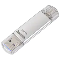 Hama USB-Stick "C-Laeta", USB-C USB 3.1/USB 3.0, 256GB, 70 MB/s, Silber Hama USB-Stick "C-Laeta", USB-C USB 3.1/USB 3.0, 256GB, 70 MB/s, Silber