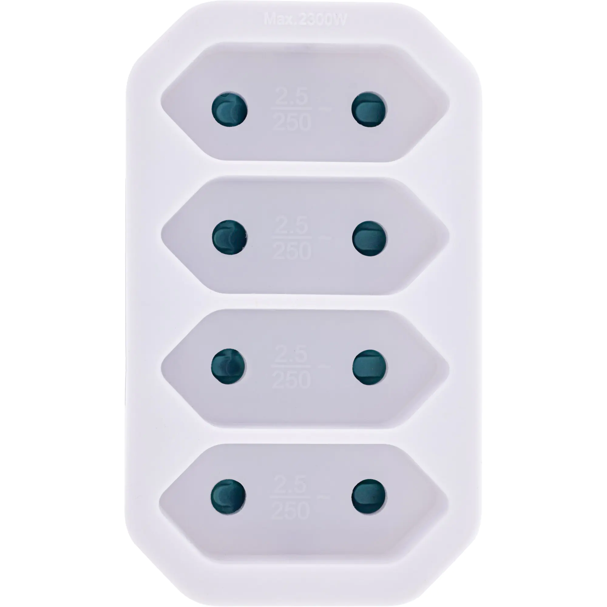 InLine Steckdosenadapter - Schutzkontakt-Stecker auf 4x Eurobuchse 16471E