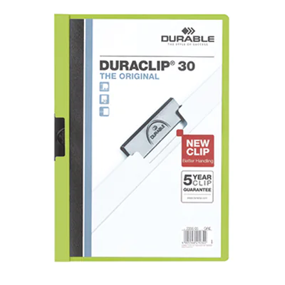 DURABLE Klemmmappe DURACLIP 30 220005 DIN A4 Hartfolie grün DURABLE Klemmmappe DURACLIP 30 220005 DIN A4 Hartfolie grün