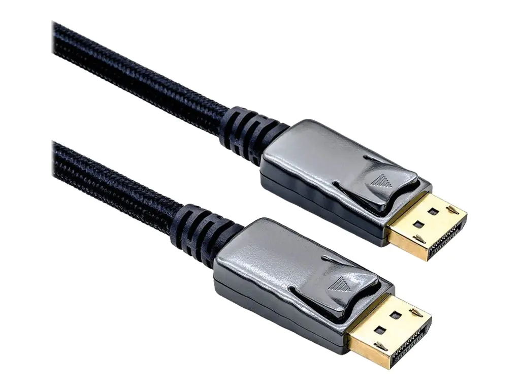 Roline - DisplayPort-Kabel - DisplayPort (M) bis DisplayPort (M) - 1 m - 4K Unterstützung - Schwarz
