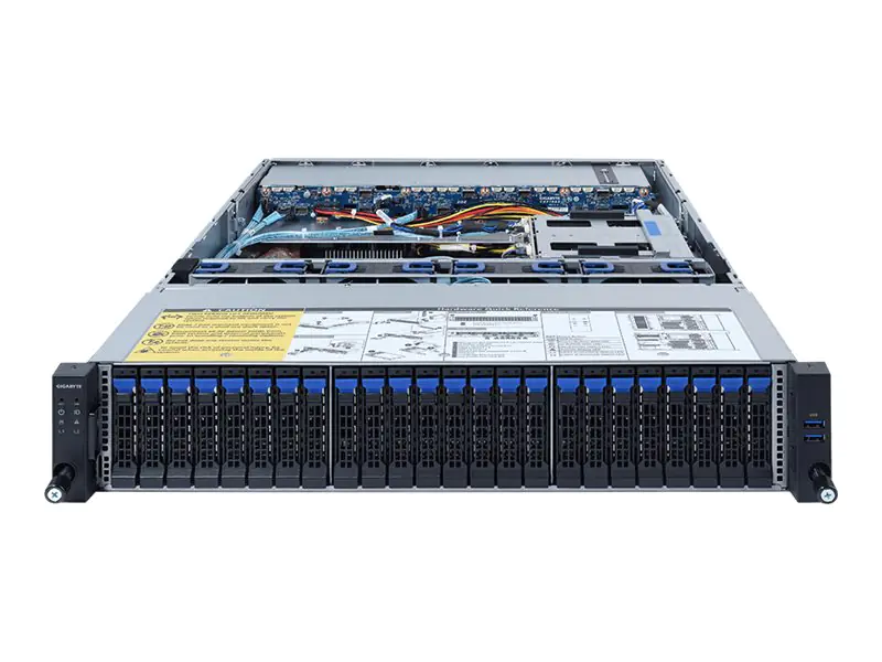 Gigabyte R262-ZA0 (rev. 100) - Server - Rack-Montage - 2U - 1-Weg - keine CPU - RAM 0 GB - SATA/SAS - Hot-Swap 6.4 cm (2.5") 6NR262ZA0MR-00