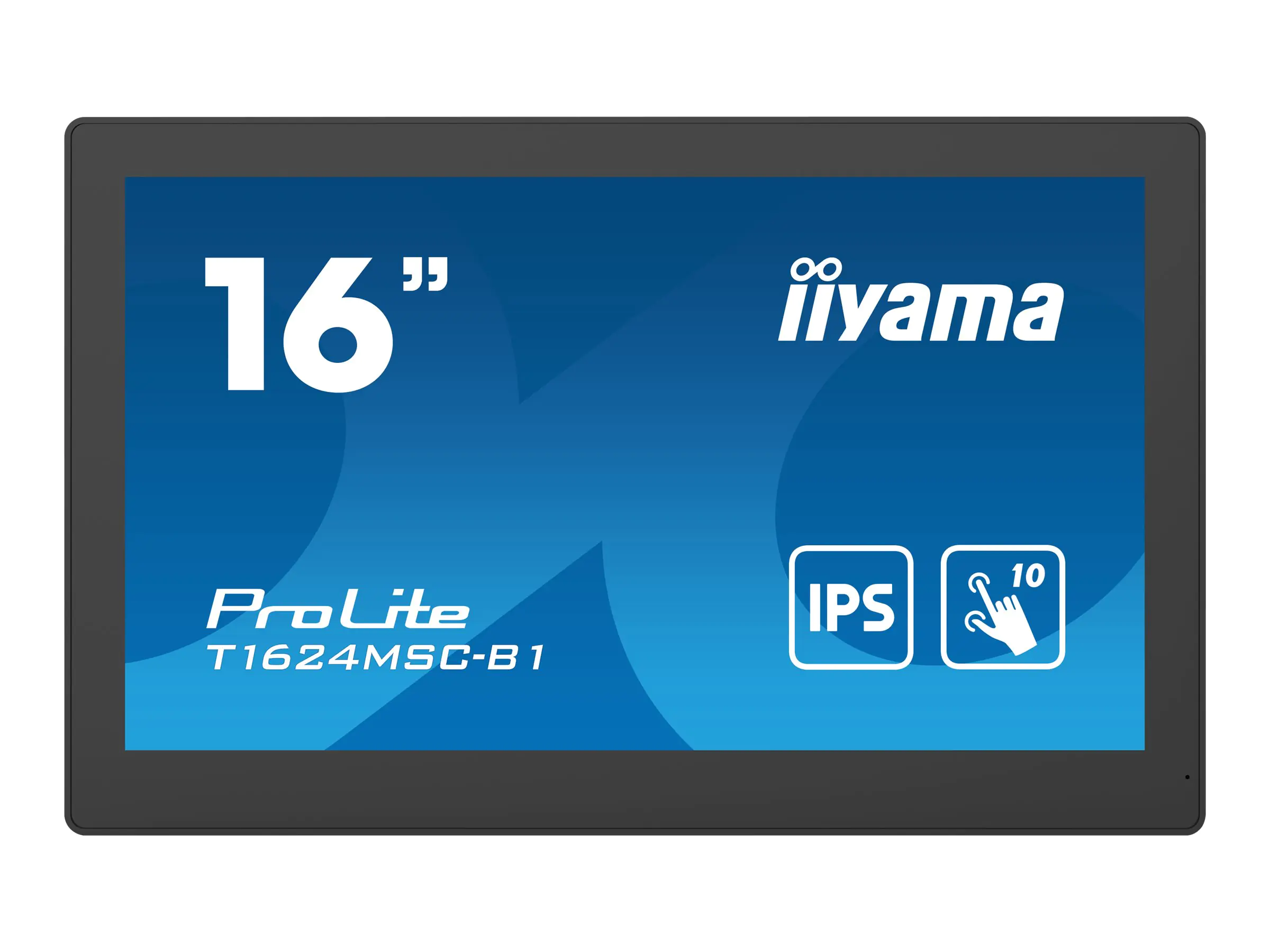 iiyama ProLite T1624MSC-B1 - LED-Monitor - 39.5 cm (15.6") - Touchscreen - 1920 x 1080 Full HD (1080p) - IPS - 450 cd/m² - 800:1 - 25 ms - HDMI - Lautsprecher - Schwarz, Matte