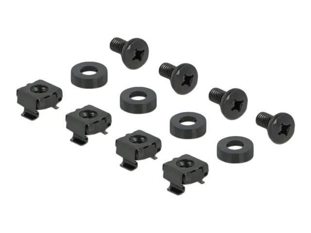 Delock Rackpaneel - mit Öffnung - Schwarz - 1U - 48.3 cm (19")