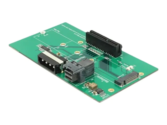 Delock U.2 SFF-8643 Adapter to PCIe x4 or M.2 Key M slot with fixing plate - Schnittstellenadapter