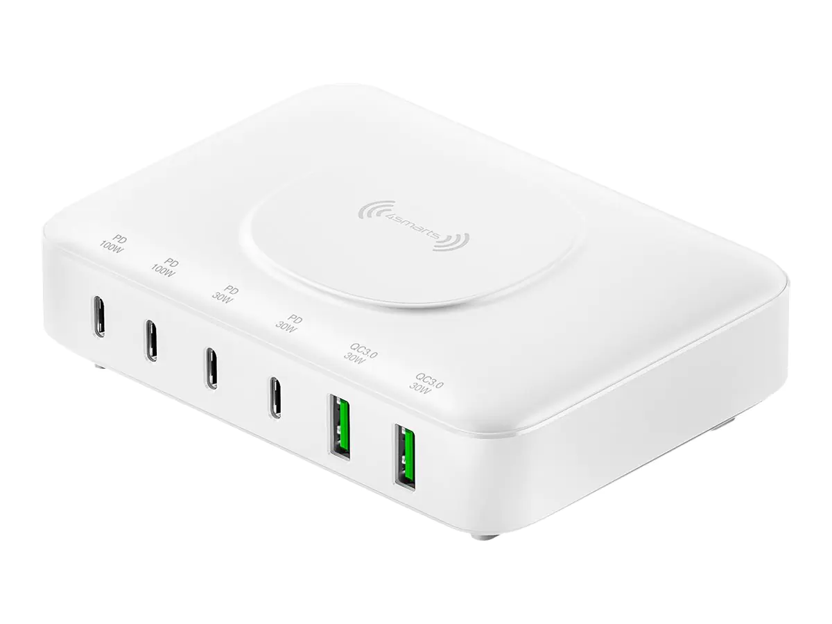 4smarts 7in1 GaN Ladestation Wireless Charger. wei