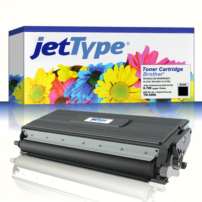 jetType Toner kompatibel zu Brother TN-3060 schwarz 6.700 Seiten 1 Stück jetType Toner kompatibel zu Brother TN-3060 schwarz 6.700 Seiten 1 Stück