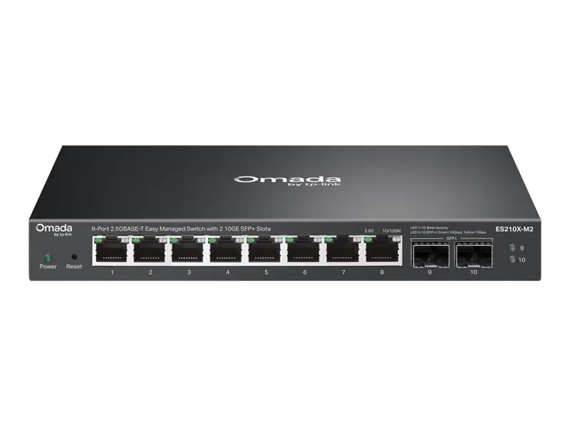 TP-LINK Omada ES210X-M2 V1 - Switch - L2+ - managed - 8 x 2.5GBase-T + 2 x 10 Gigabit SFP+ (Uplink)