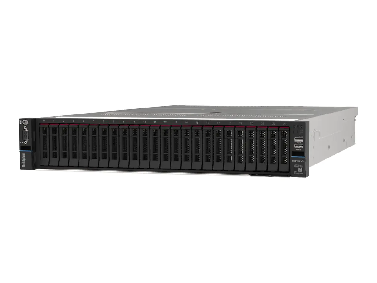 Lenovo ThinkSystem SR655 V3 7D9E - Server - Rack -Montage - 2U - 1-Weg - 1 x EPYC 9115 / 2.6 GHz -