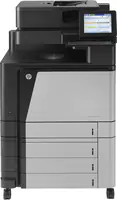 HP Color LaserJet Managed Flow MFP M880zm+, Farbe, Drucker für Kleine & mittelständische Unternehmen, Drucken, Kopieren, Scannen, Faxen, Laser, Farbdruck, 1200 x 1200 DPI, Farbkopieren, A3, Schwarz, Grau L3U52A#B19