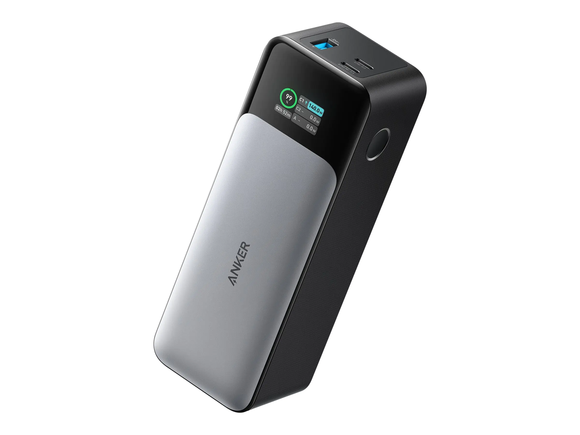 Anker 737 - Powerbank - GaN-Technologie - 24000 mAh - Anker PowerIQ 4.0, Power Delivery 3.1 - 3 Ausgabeanschlussstellen (USB, 2 x USB-C) - Schwarz Anker 737 - Powerbank - GaN-Technologie - 24000 mAh - Anker PowerIQ 4.0, Power Delivery 3.1 - 3 Ausgabeanschlussstellen (USB, 2 x USB-C) - Schwarz