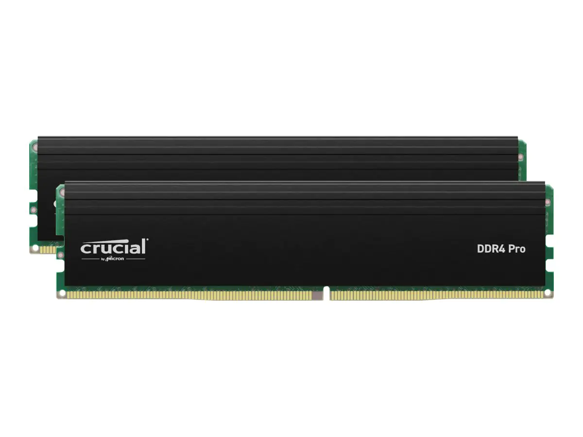 Crucial - DDR4 - Kit - 64 GB: 2 x 32 GB - DIMM 288-PIN - 3200 MHz / PC4-25600 - CL22 - 1.2 V - ungepuffert Crucial - DDR4 - Kit - 64 GB: 2 x 32 GB - DIMM 288-PIN - 3200 MHz / PC4-25600 - CL22 - 1.2 V - ungepuffert