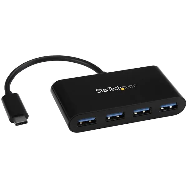 StarTech 4 Port USB 3.0 Hub - USB-C zu 4x USB-A - Kompakter USB C Hub - USB Typ C Hub - USB Hub - USB Type C - Hub - 4 x SuperSpeed USB 3.0 - Desktop StarTech 4 Port USB 3.0 Hub - USB-C zu 4x USB-A - Kompakter USB C Hub - USB Typ C Hub - USB Hub - USB Type C - Hub - 4 x SuperSpeed USB 3.0 - Desktop