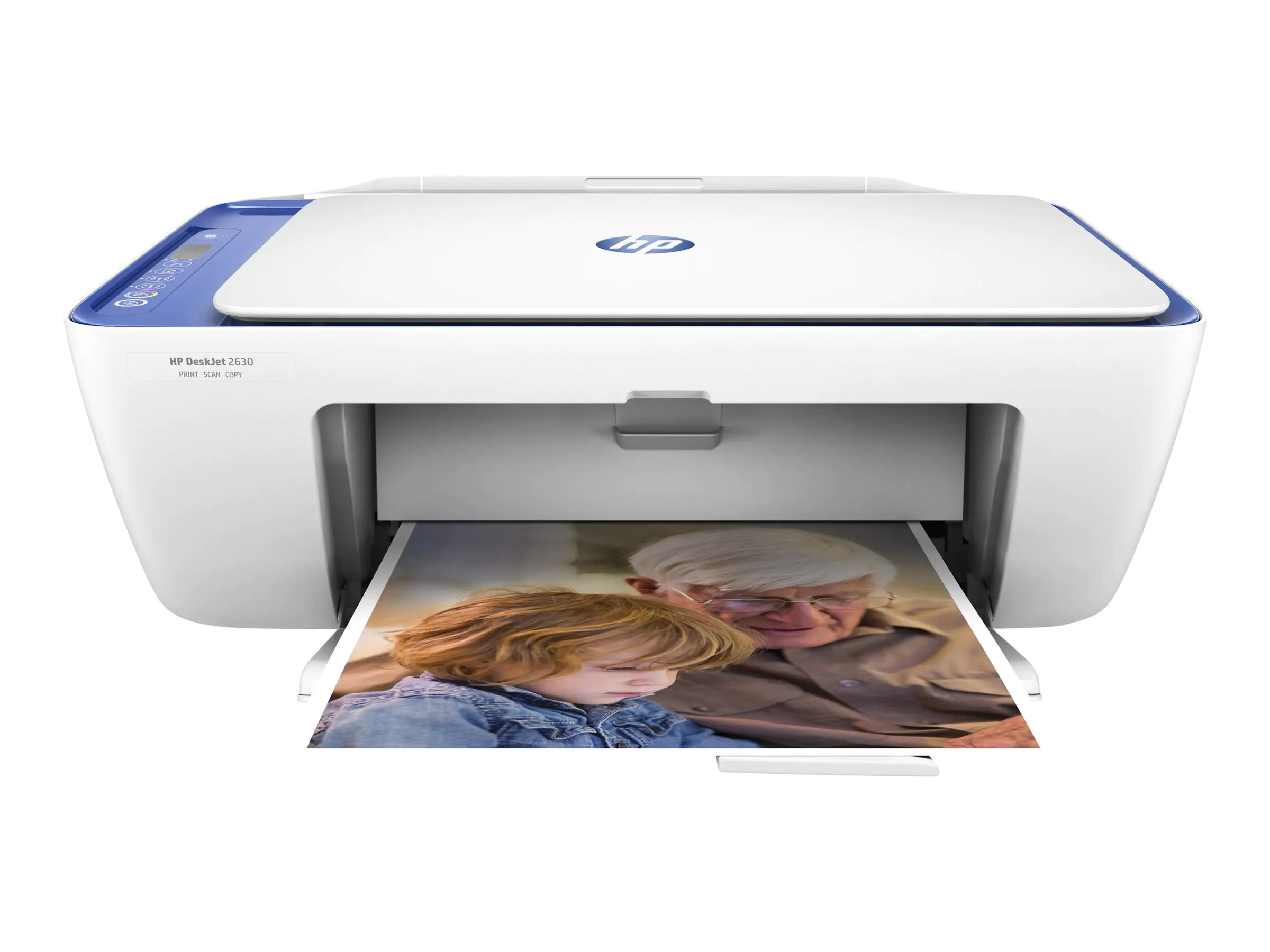 HP Deskjet 2630 All-in-One - Multifunktionsdrucker - Farbe - Tintenstrahl - 216 x 297 mm (Original) - A4/Legal (Medien) - bis zu 6 Seiten/Min. (Kopieren) - bis zu 7.5 Seiten/Min. (Drucken) - 60 Blatt - USB 2.0, Wi-Fi(n)